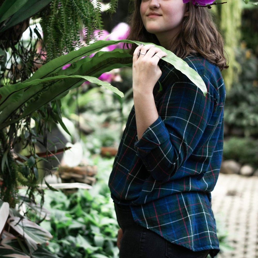Madewell Green Flannel